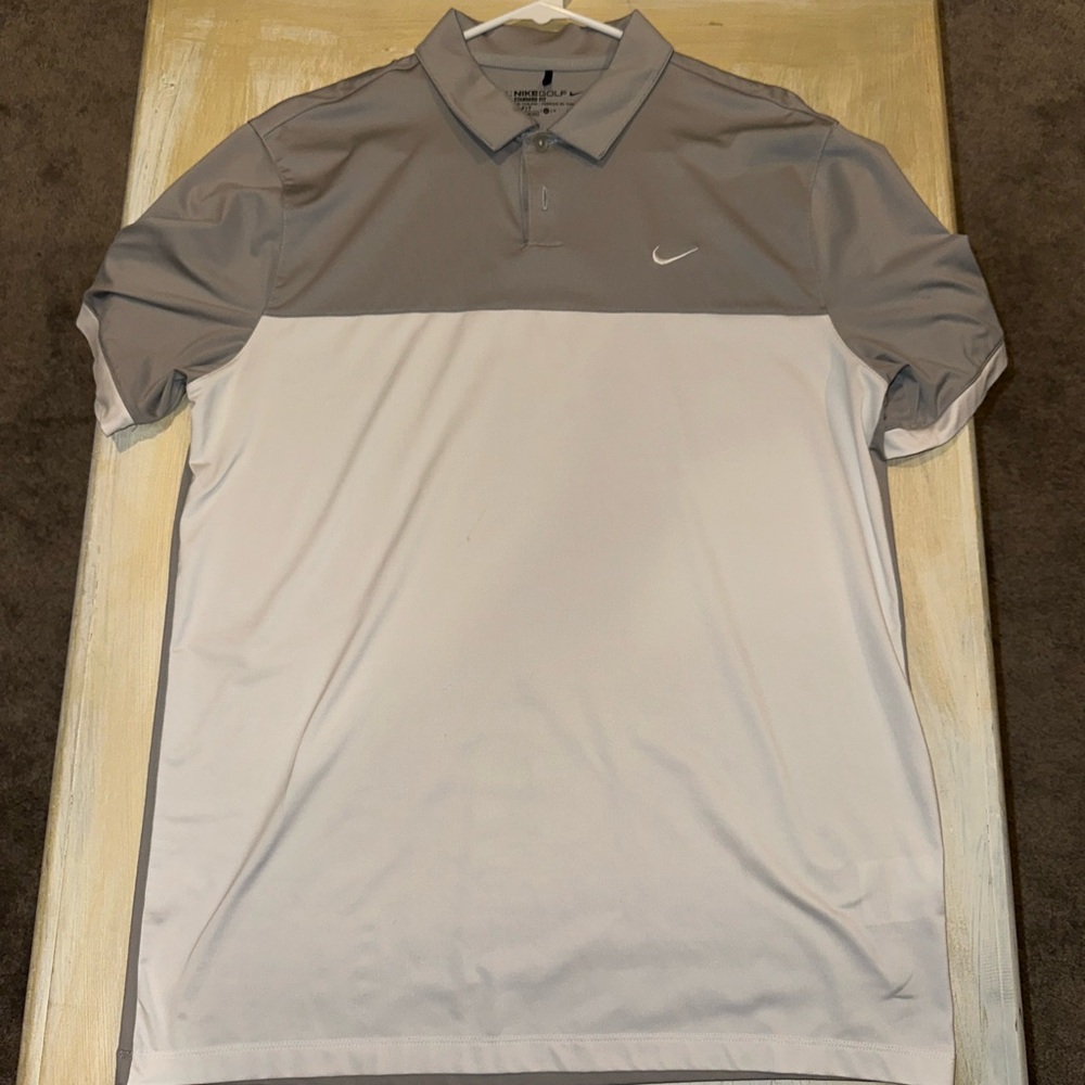 Nike Gray Performance Golf Polo Shirt